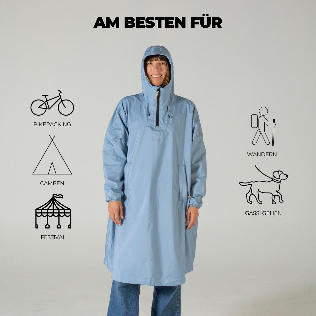 VOITED Rain Poncho 2.0 - Mountain Spring