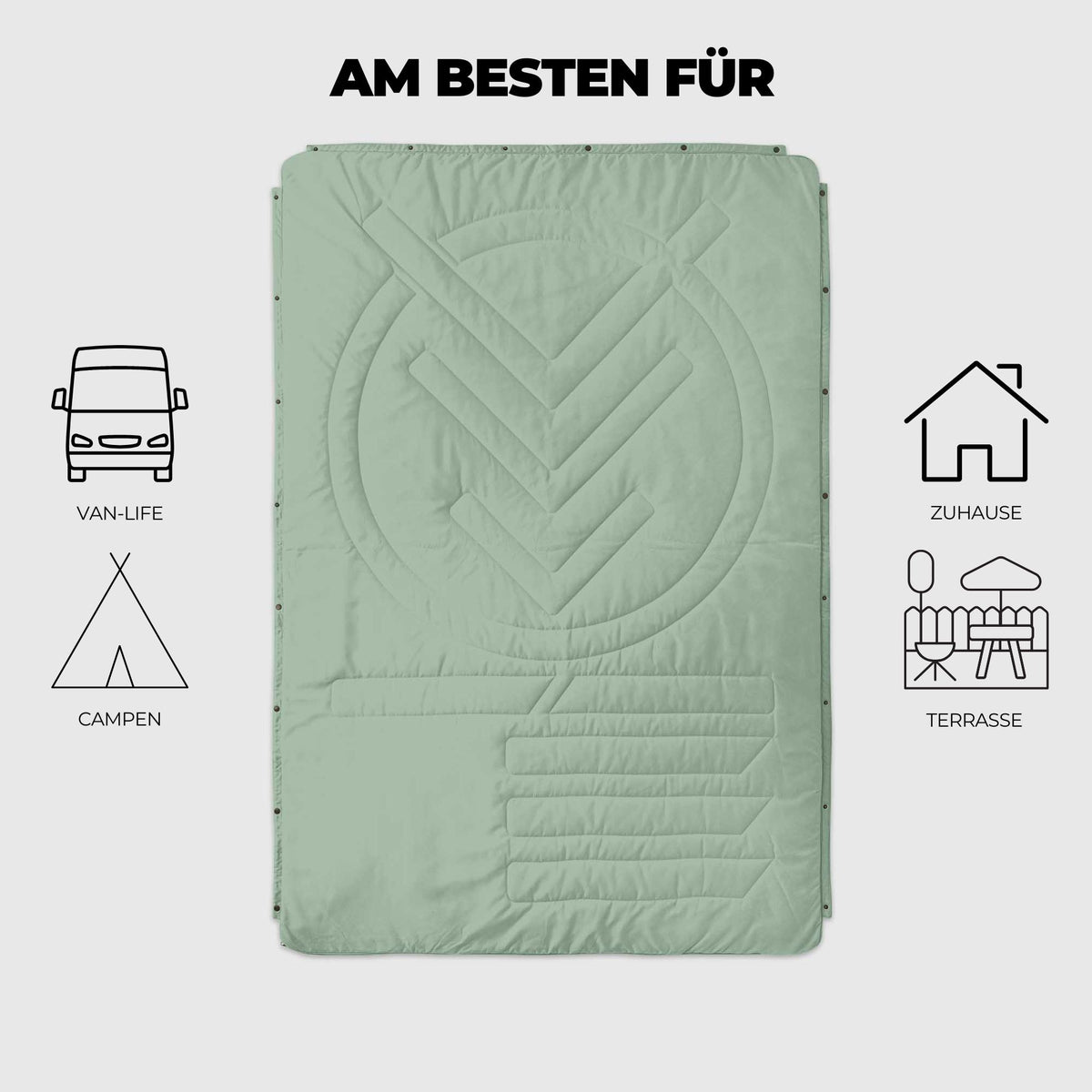 VOITED CloudTouch® Decke - Cameo Green