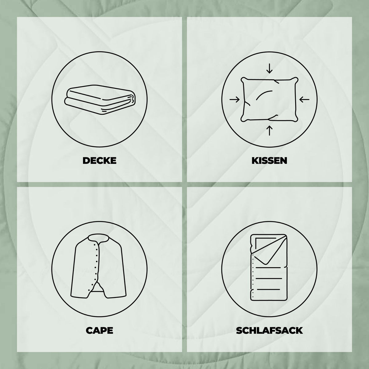 VOITED CloudTouch® Decke - Cameo Green