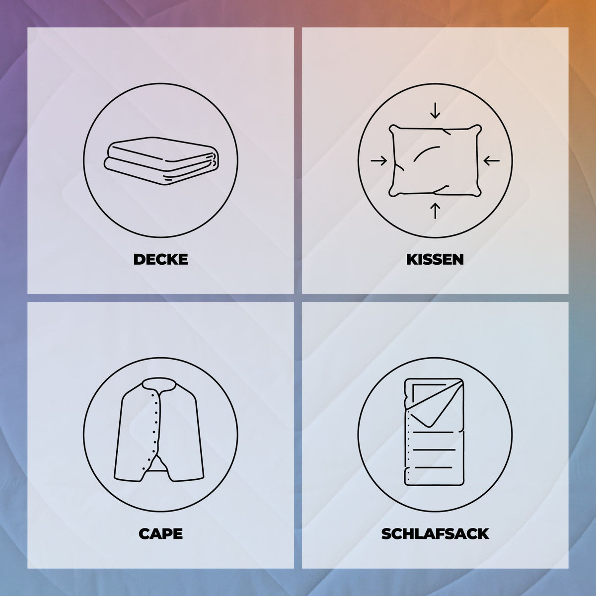 VOITED CloudTouch® Decke - Fuzzy Sunset