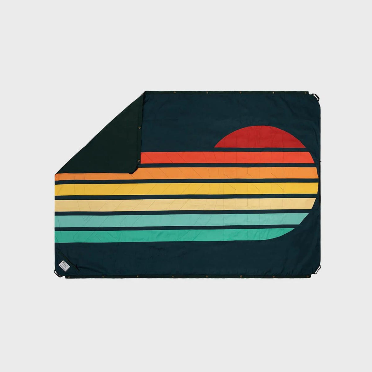 VOITED Original Picnic & Beach Blanket - Sunrays/Green Gables