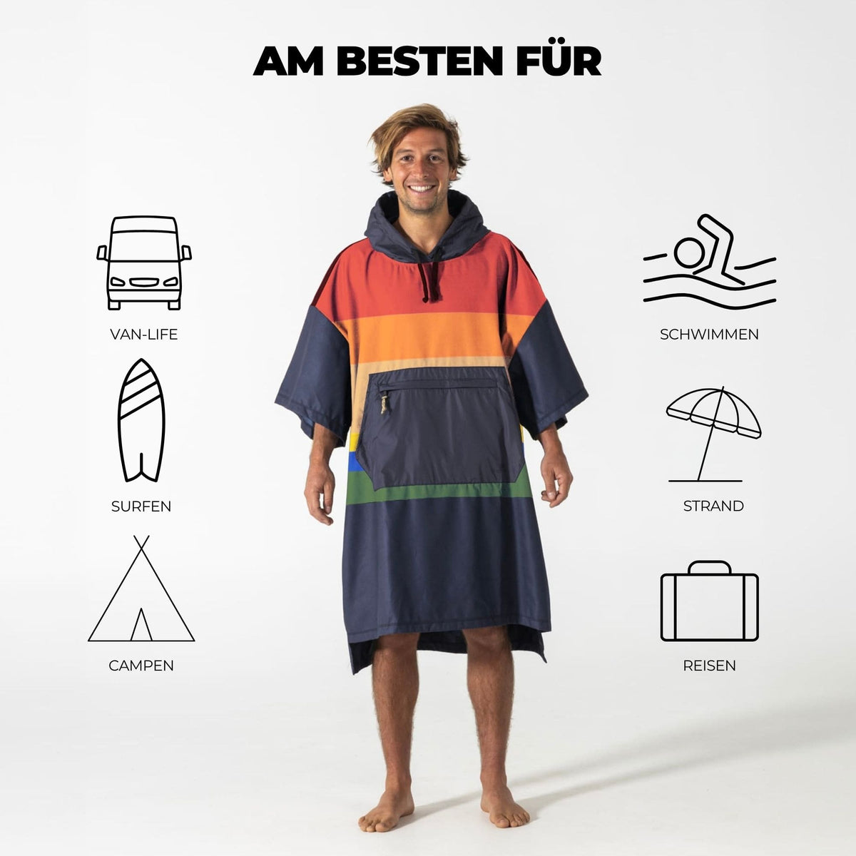 VOITED Micro Fleece Poncho - Origin