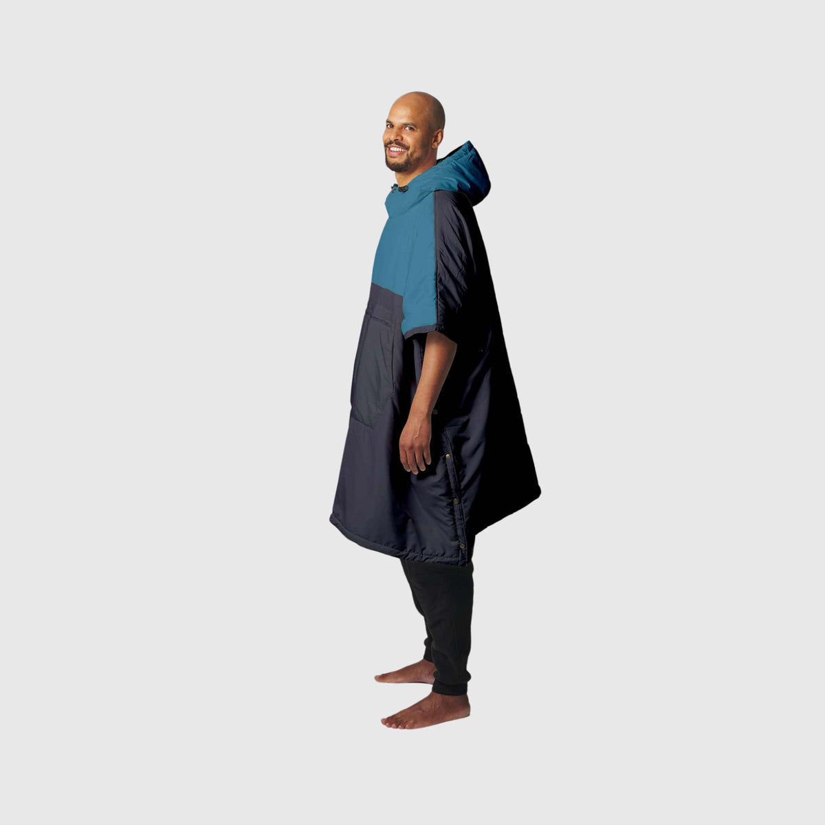 VOITED Trooper Outdoor Premium Poncho-Decke - Blue Steel / Graphite