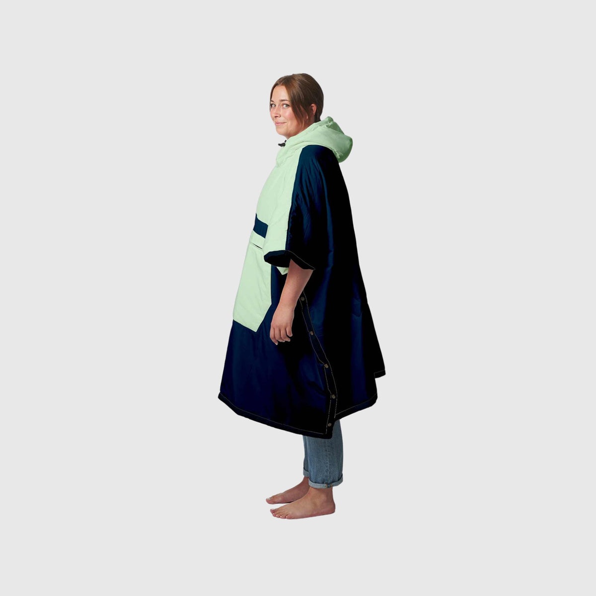 VOITED Trooper Outdoor Premium Poncho-Decke - Ocean Navy / Cameo Green