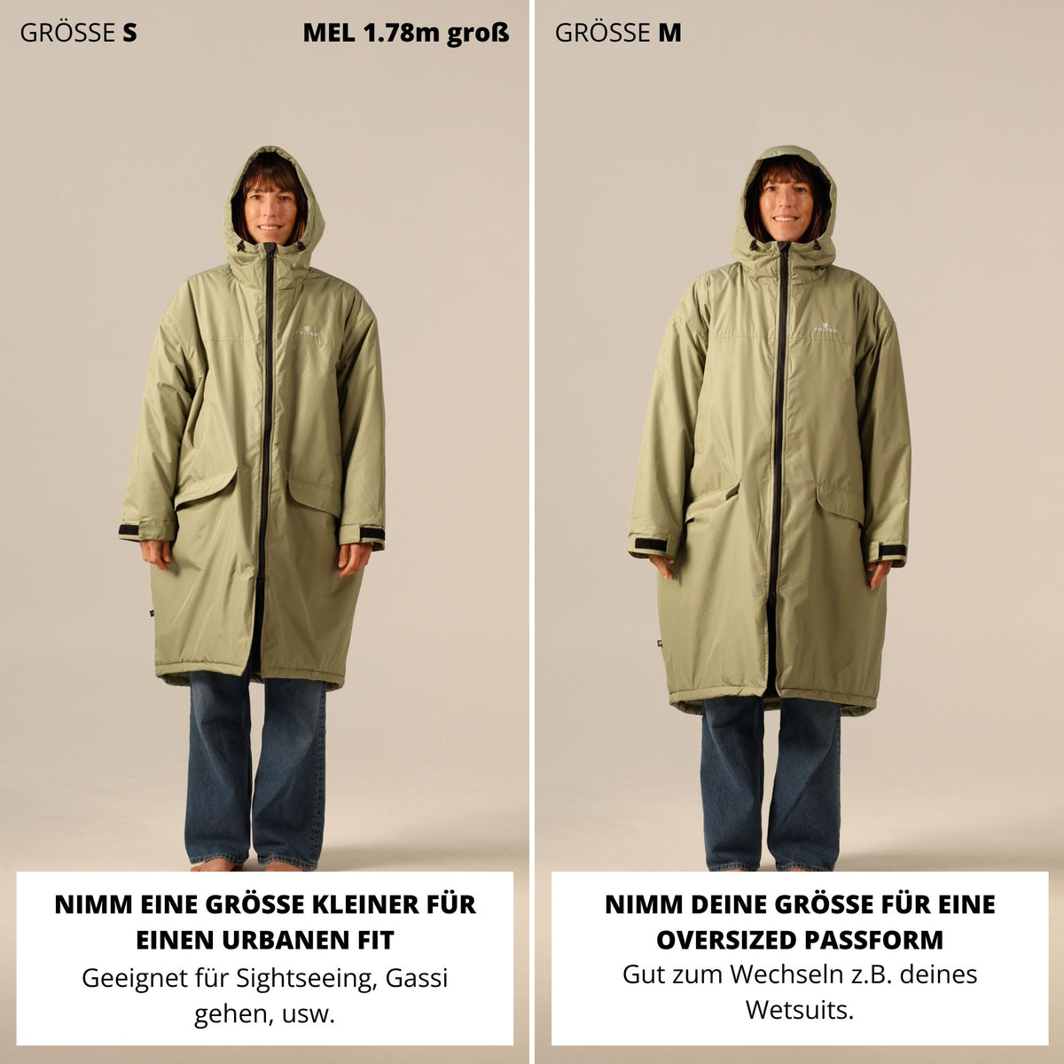 VOITED 2nd Edition Outdoor Changing Robe & Drycoat for Surfing, Camping, Vanlife & Wild Swimming - Ocean Navy