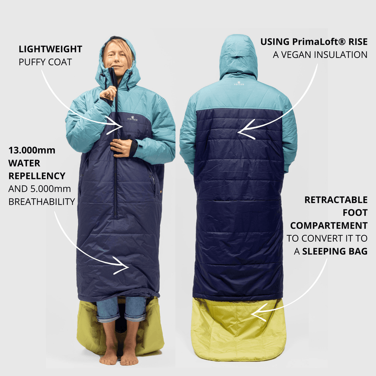 Tragbarer Schlafsack Hug Sleep Pod Tragbare Decke Mit Kapuze – Weicher Stretch-Camping-Schlafsack Für Damen Und Herren
