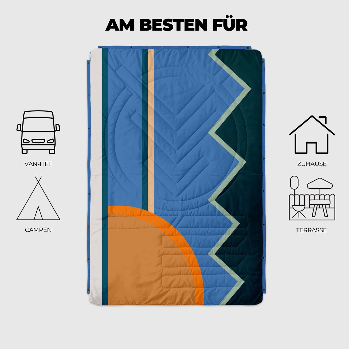 CloudTouch®: Die warme Campingdecke von der du träumst - Blue Hour – DE CloudTouch®: Die warme Campingdecke von der du träumst - Blue Hour – DE