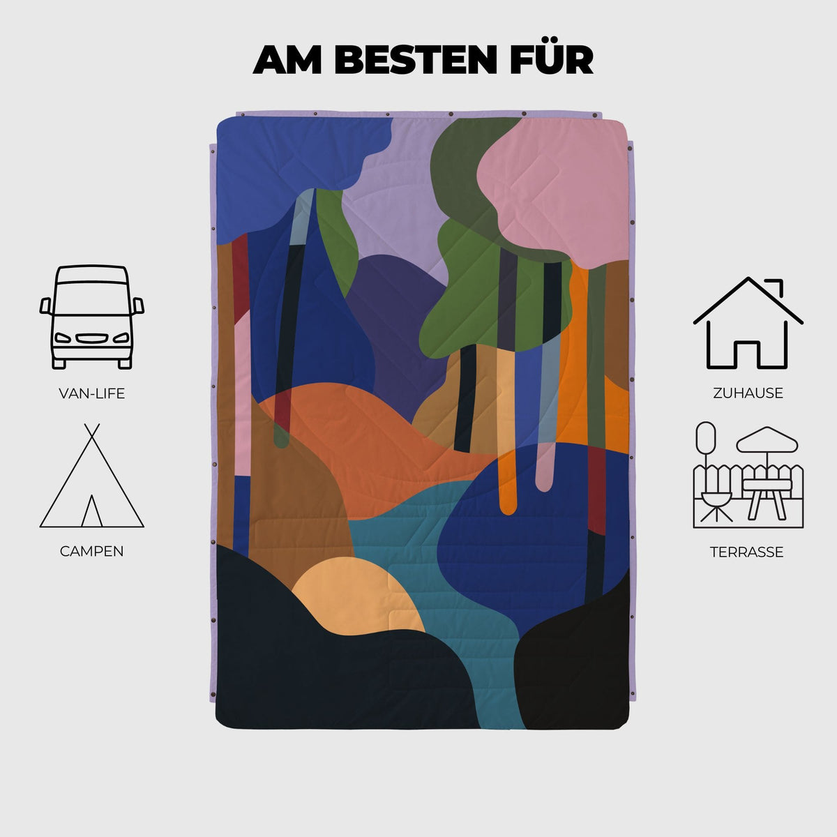 VOITED CloudTouch® Decke - Bubbly Forest