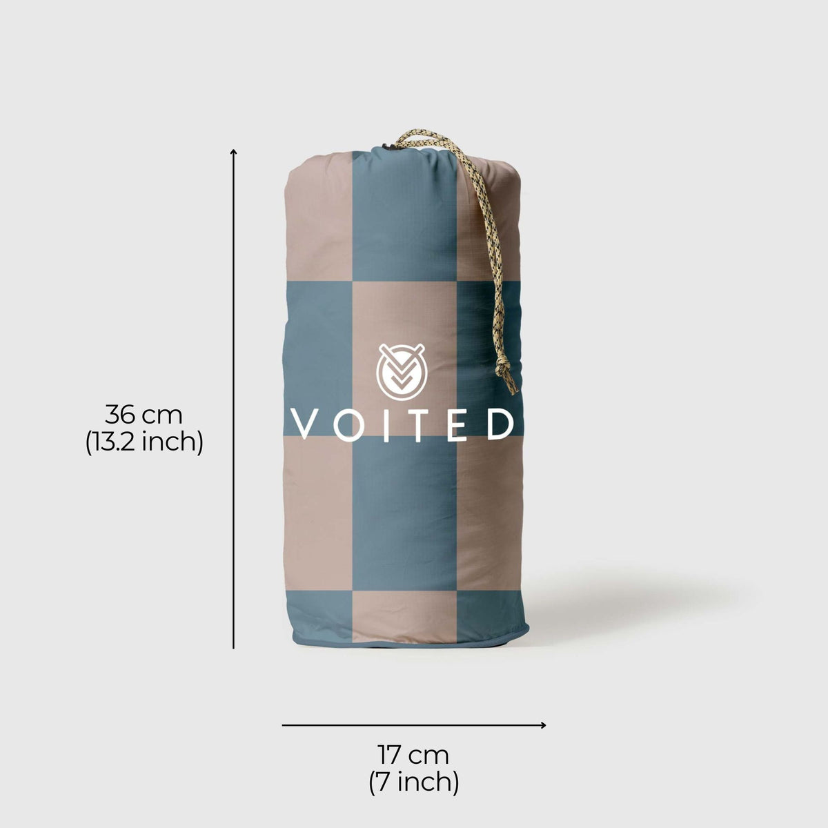 VOITED Fleece Outdoor Camping Blanket - Blue Dancer