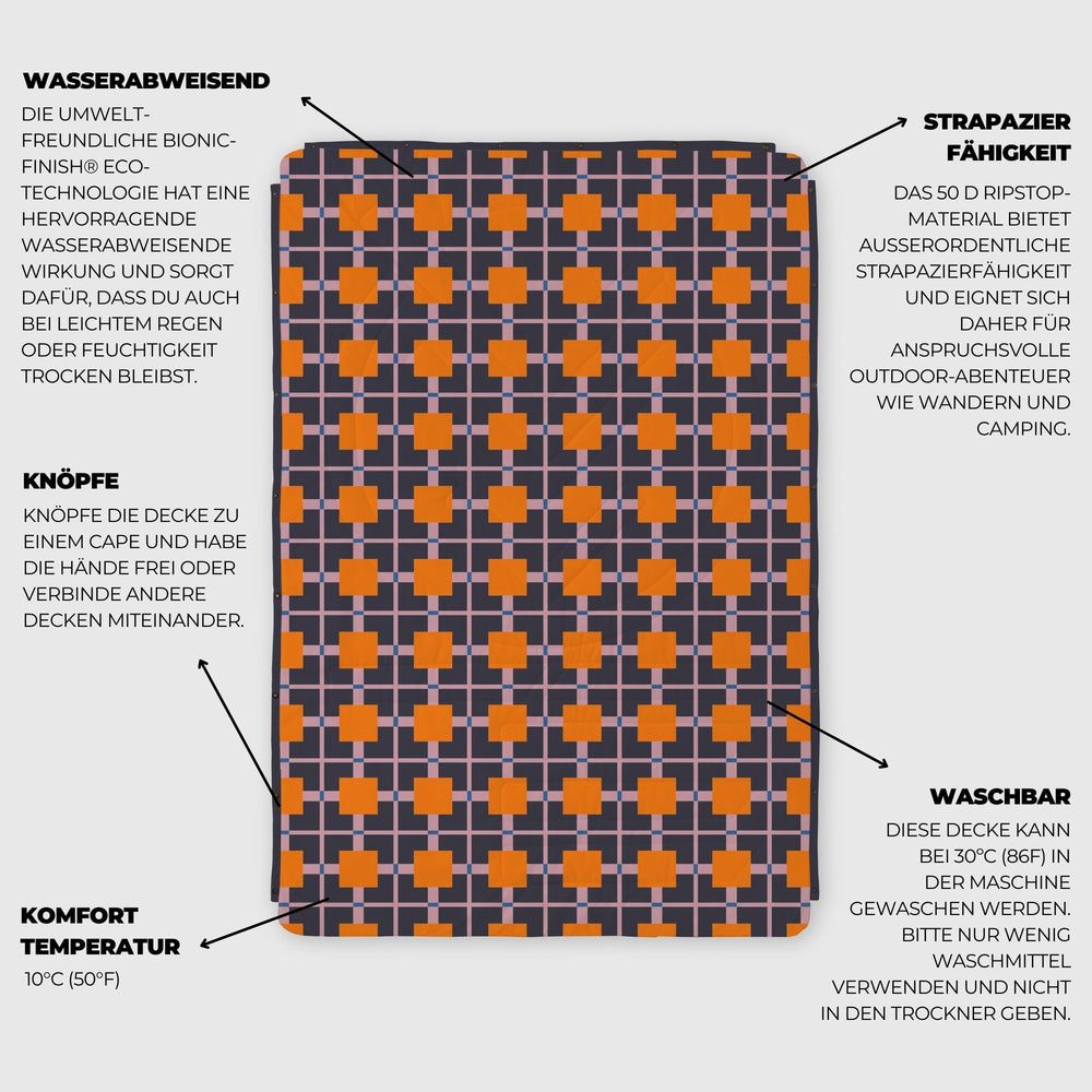 VOITED Fleece Outdoor Camping Blanket - Mellow Magic