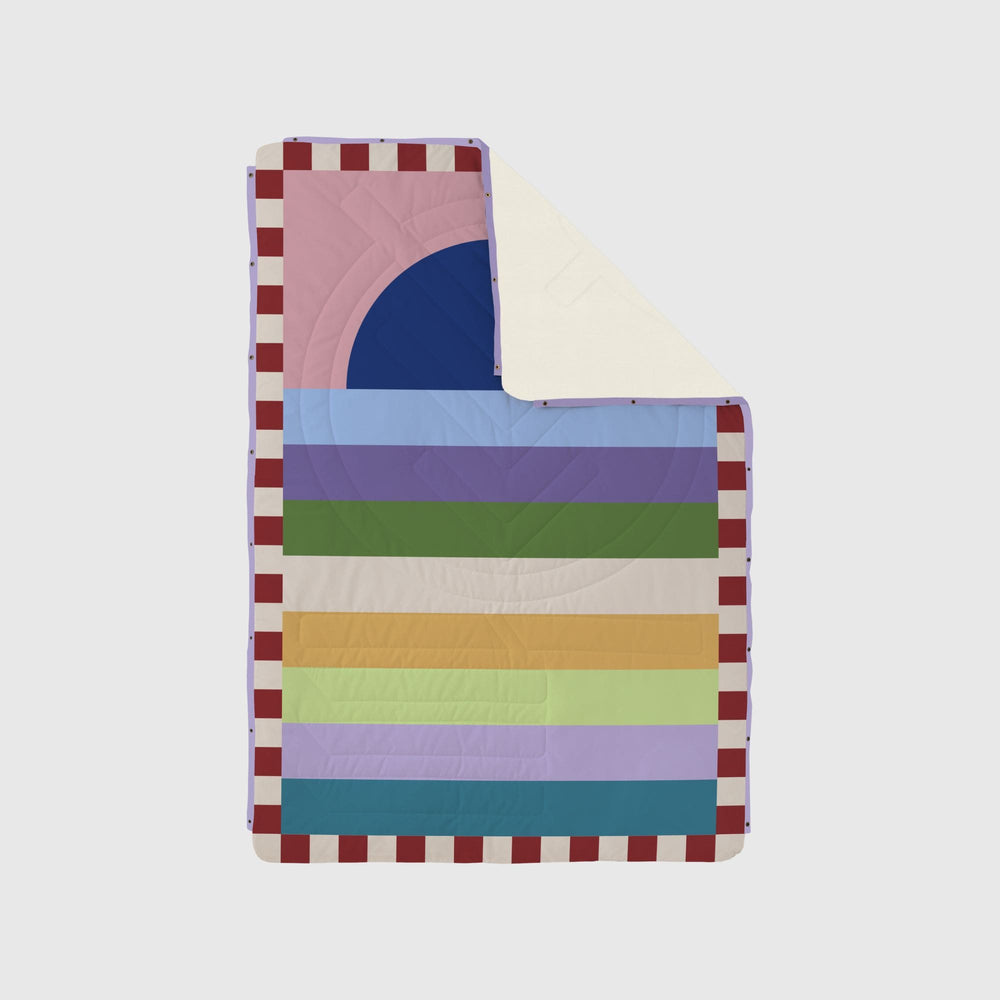 VOITED Fleece Outdoor Camping Blanket - Moon River
