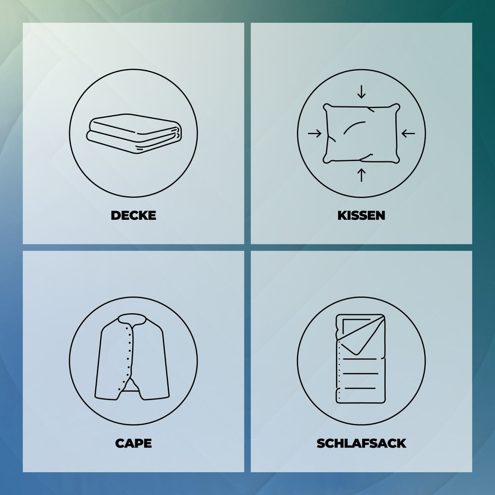 VOITED Fleece Outdoor Camping Blanket - Sea Mist