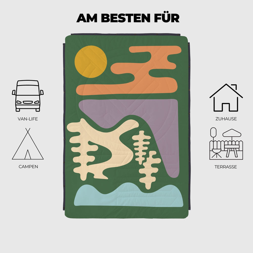 VOITED Mini Traveler Cream Indoor / Outdoor Camping Blanket - Trailbound