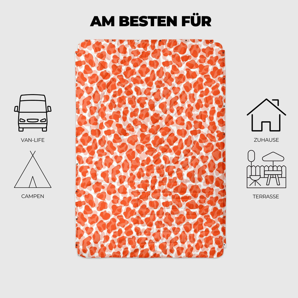 VOITED Mini Traveler Cream Indoor / Outdoor Camping Blanket - Little Leo