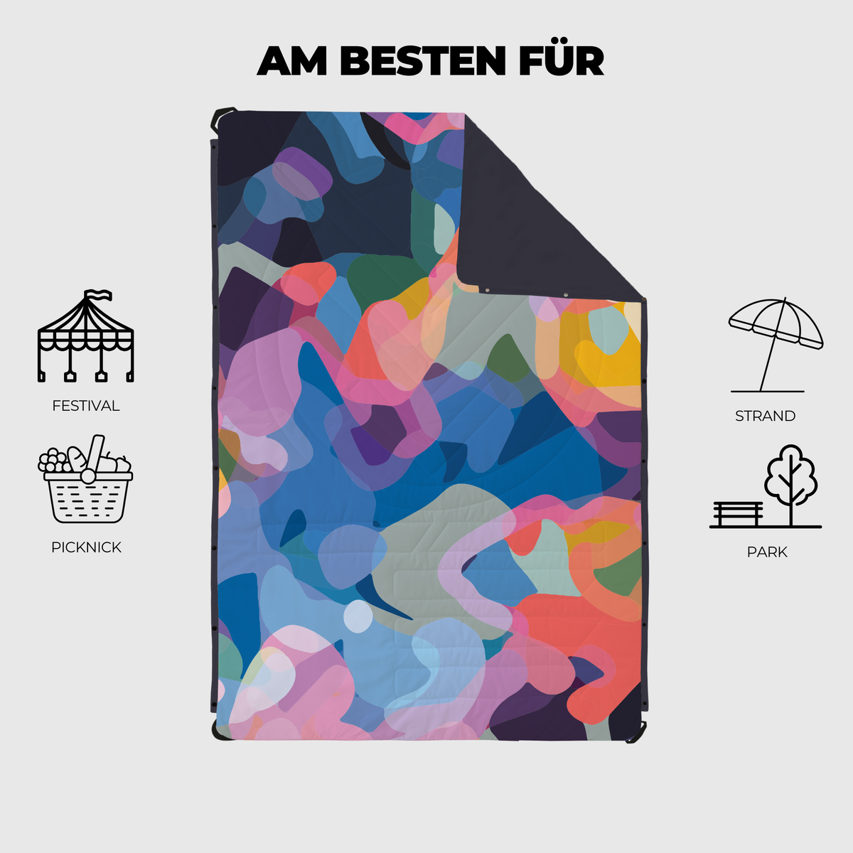 VOITED Compact Picnic & Beach Blanket  - Beyond Real