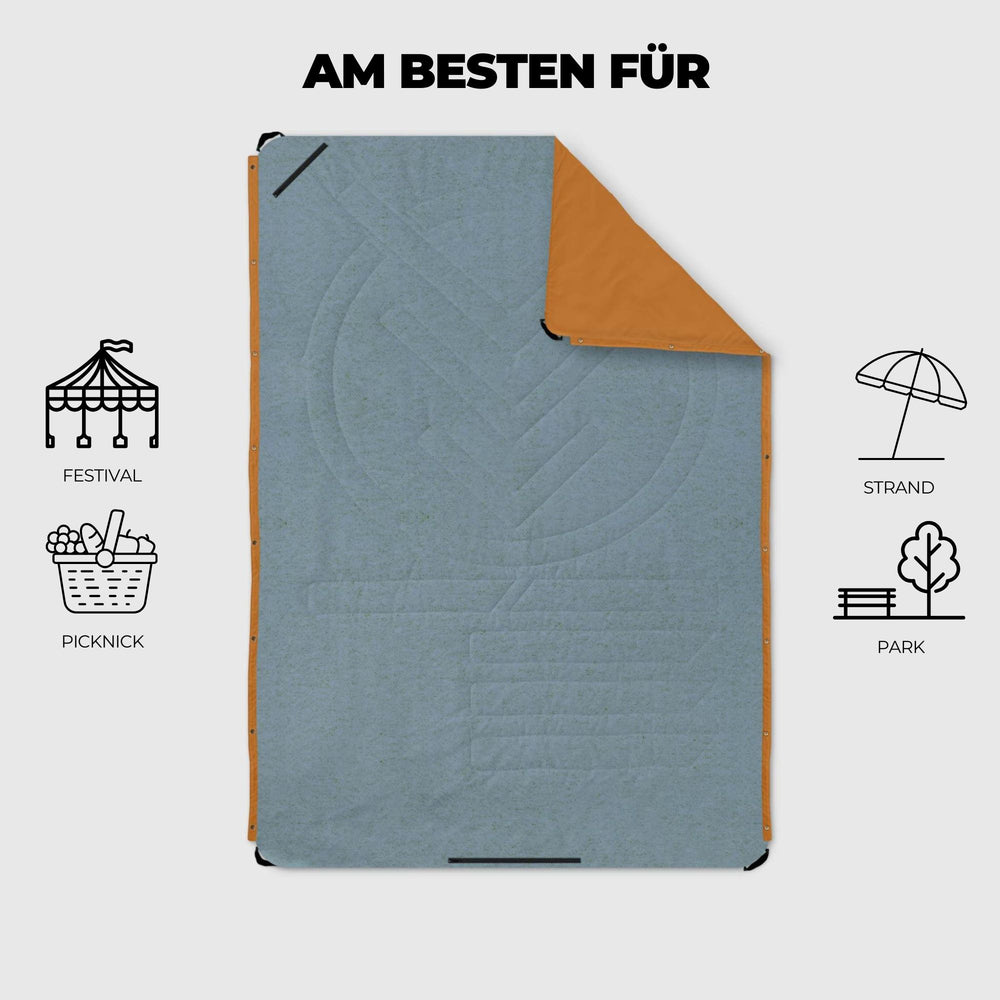 VOITED Compact Picnic & Beach Blanket  - Mountain Spring/Sundial