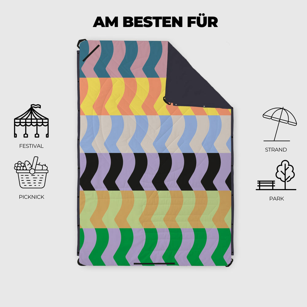VOITED Compact Picnic & Beach Blanket  - Seacrest