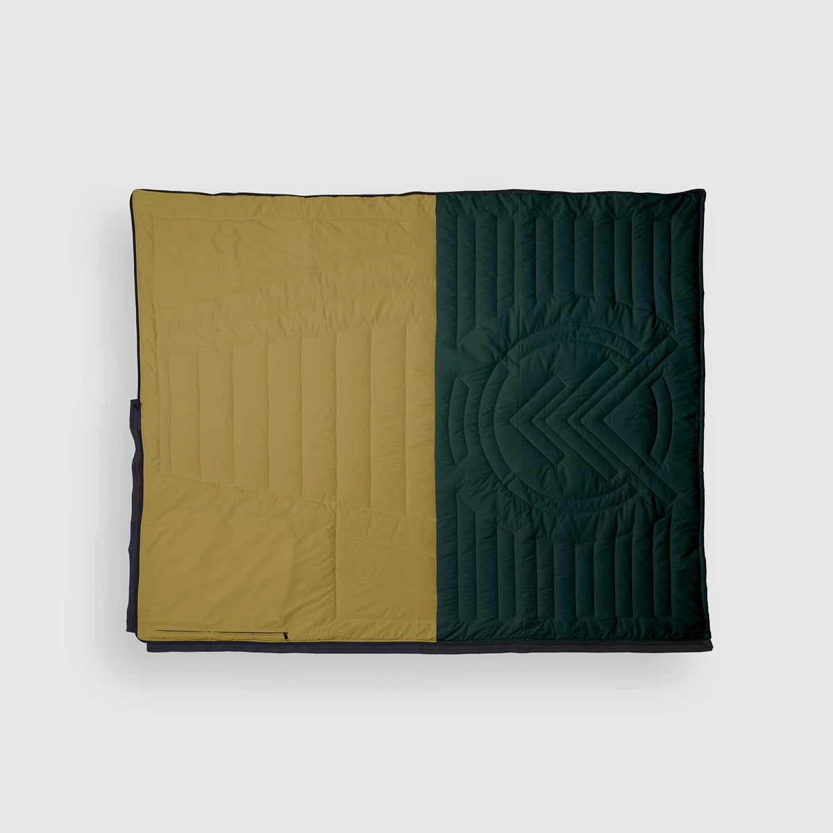 VOITED Slumber Zip Sack Blanket - Green Gabels / Dusty Sand