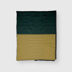 VOITED Slumber Zip Sack Blanket - Green Gabels / Dusty Sand