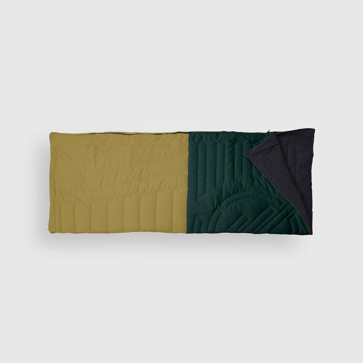 VOITED Slumber Zip Sack Blanket - Green Gabels / Dusty Sand