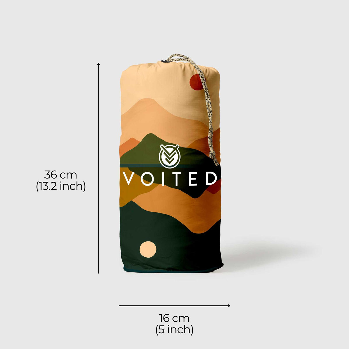 VOITED Recycled Ripstop Outdoor Camping Blanket - Day & Night