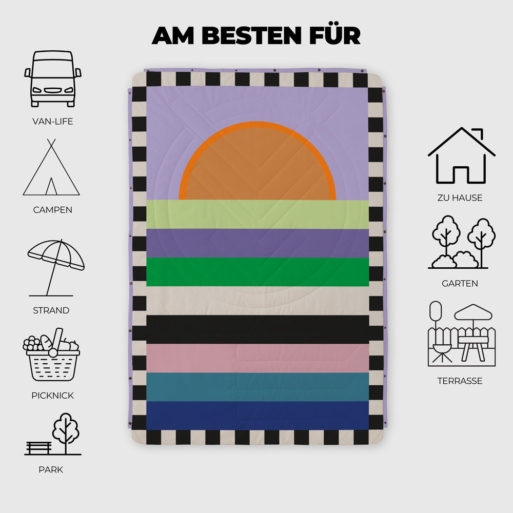 VOITED Recycled Ripstop Outdoor Camping Blanket - Easy Sundaze