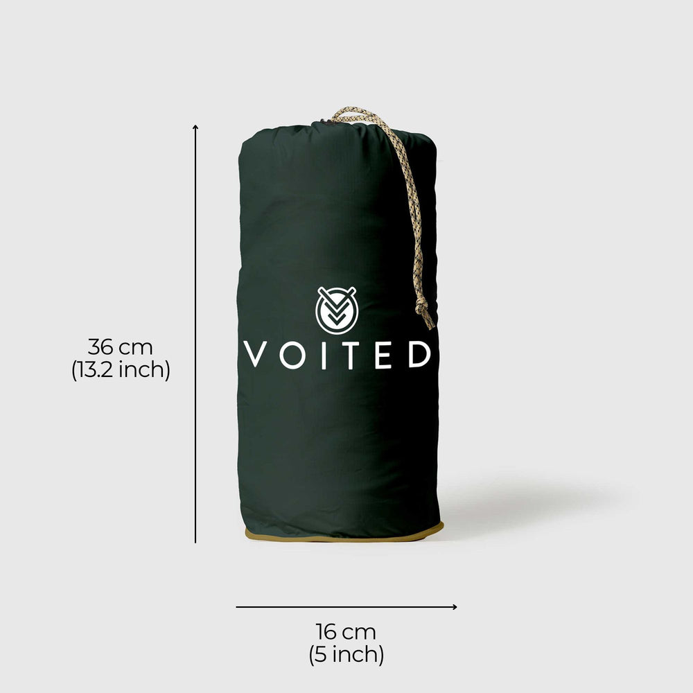 VOITED Recycled Ripstop Outdoor Camping Blanket - Green Gables / Dusty Sand