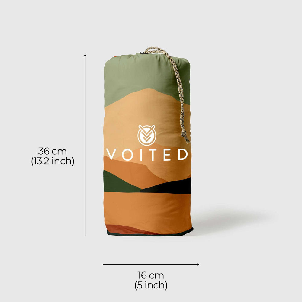 VOITED Recycled Ripstop Outdoor Camping Blanket - Jasper / Tree Green Jo