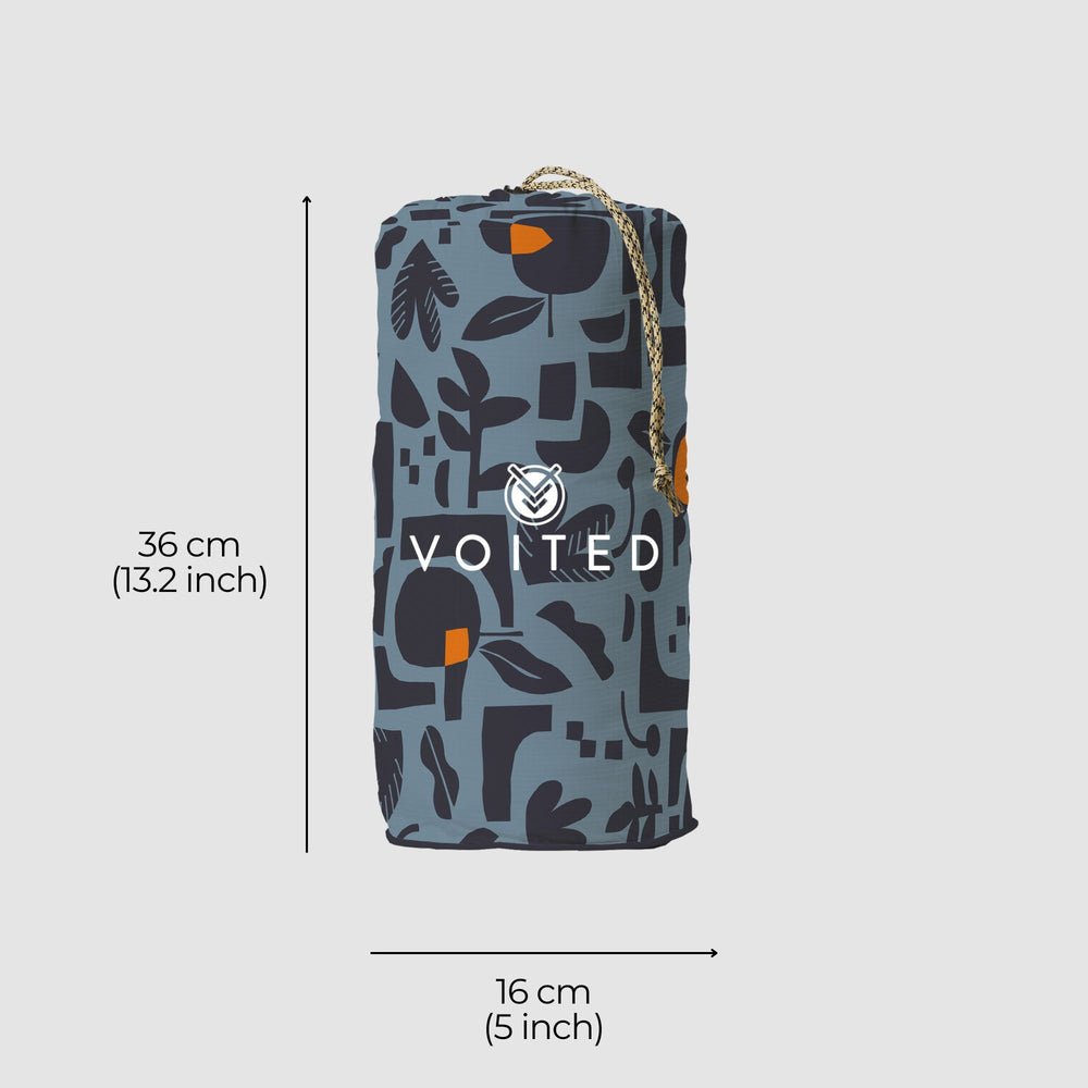 VOITED Recycled Ripstop Outdoor Camping Blanket -  Lush Garden/Graphite