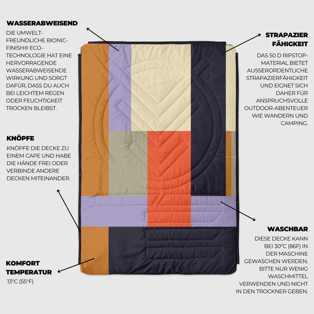 VOITED Recycled Ripstop Outdoor Camping Blanket - Patch