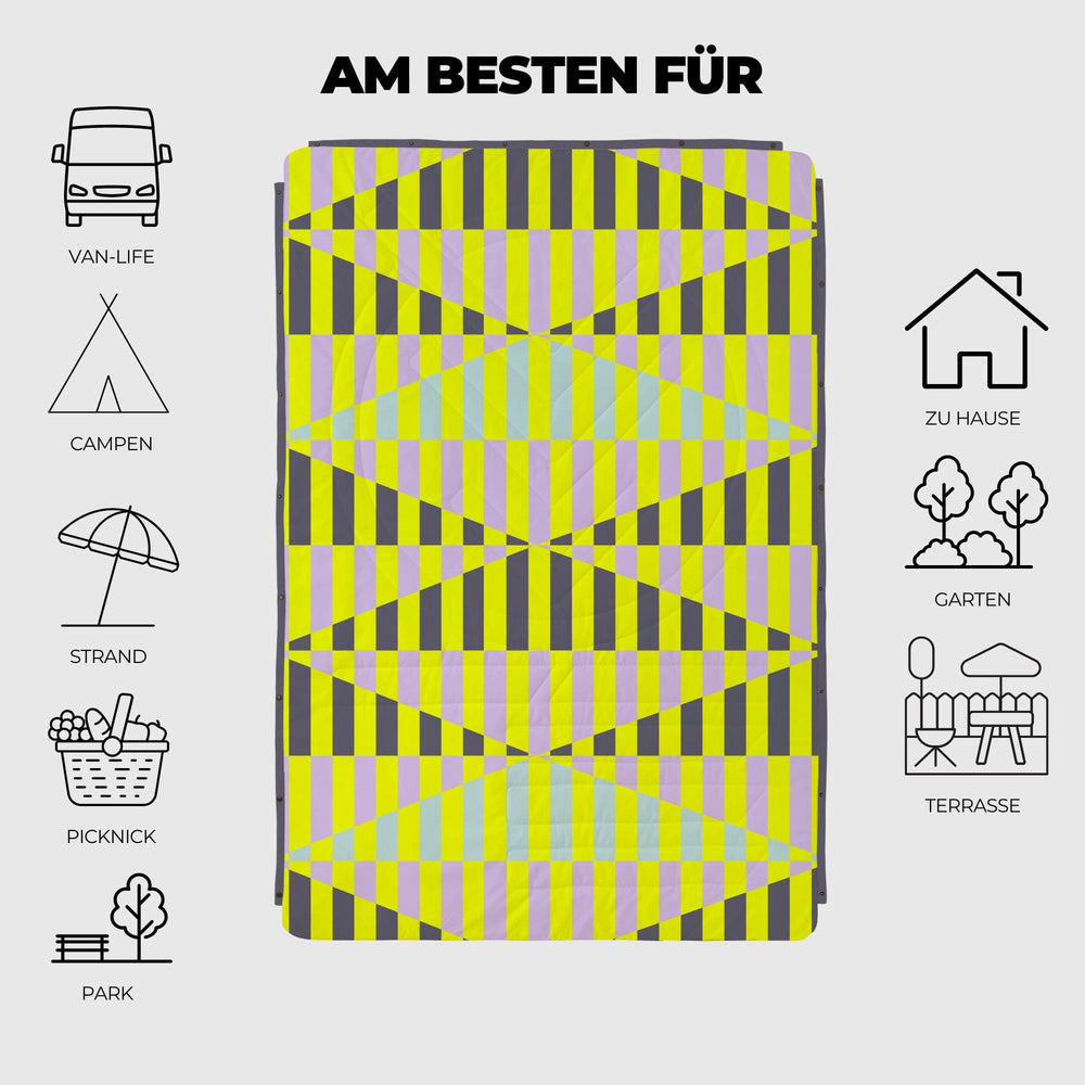 VOITED Recycled Ripstop Outdoor Camping Blanket - Stardust Valley