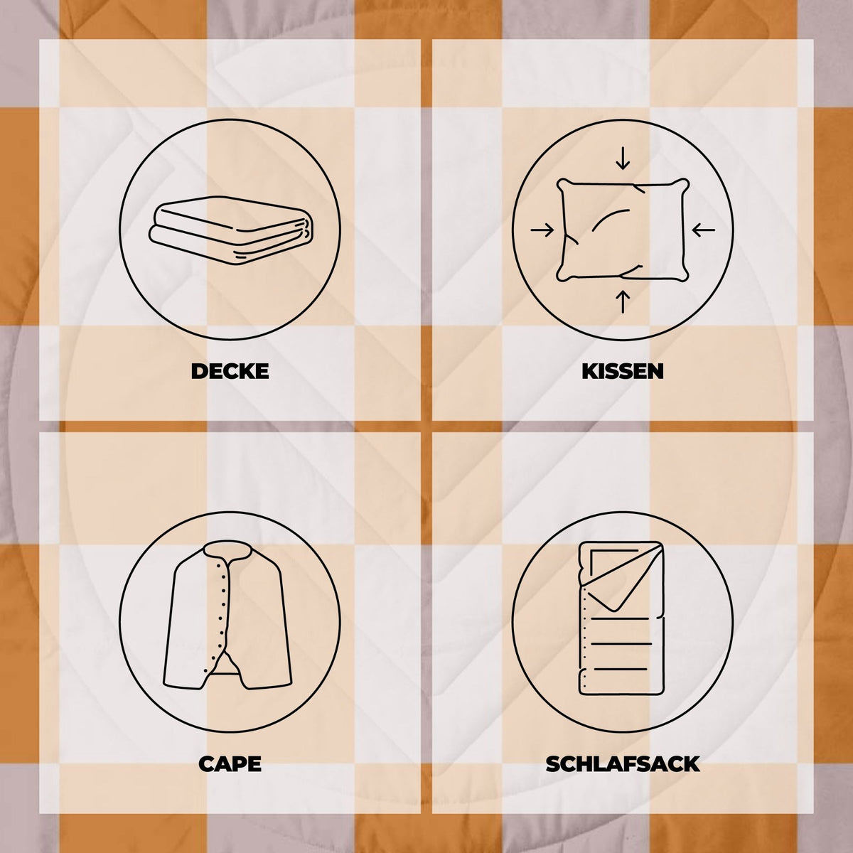 VOITED Recycled Ripstop Outdoor Camping Blanket - Suns Out/Sundial