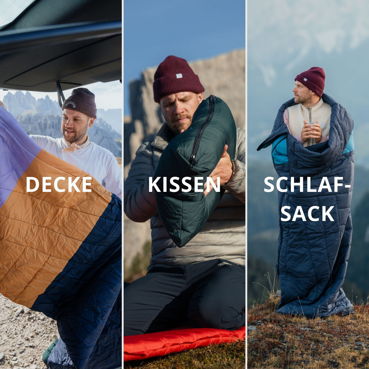 Slumber Zip Sack - Blue Steel / Graphite - Schlafsack & Decke mit maximalem Gemütlichkeitsfaktor