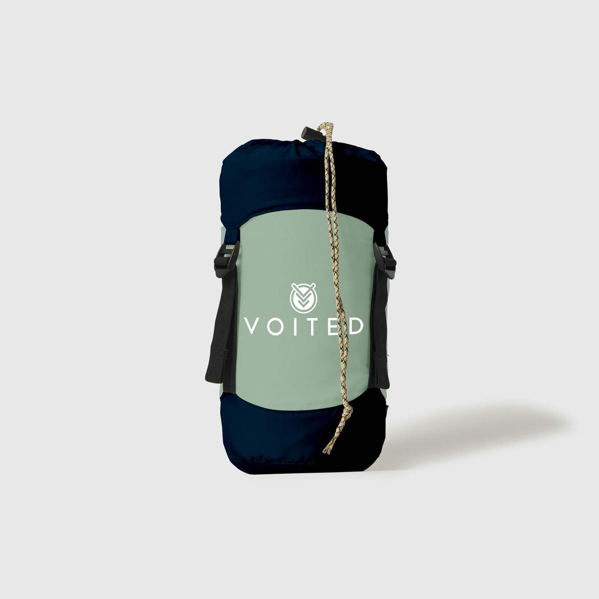 VOITED Recycled Ripstop Travel Blanket - Ocean Navy/Cameo Green