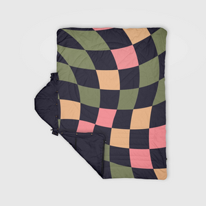 VOITED Recycled Ripstop Travel Blanket - Wavecheck/Graphite