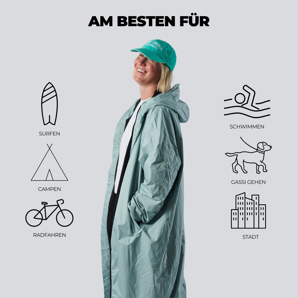 VOITED Allweather Coat - Eucalyptus