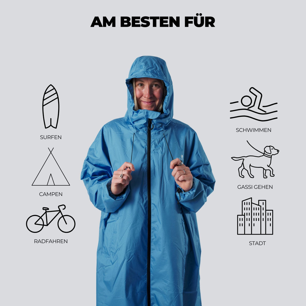 VOITED Allweather Coat - Waterfall