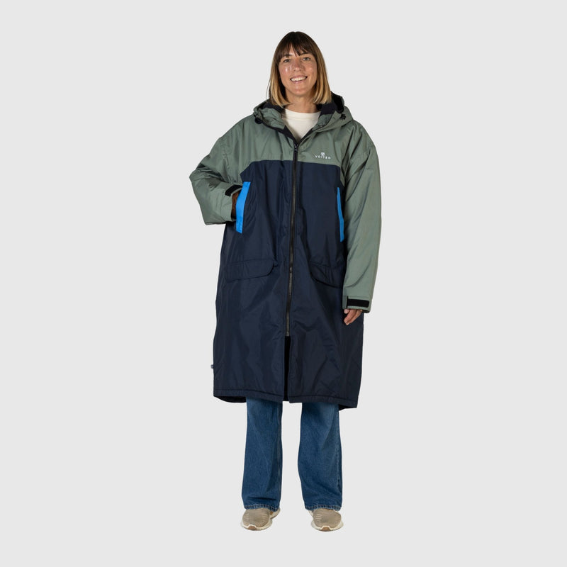 VOITED 3rd Edition Outdoor Changing Robe & Drycoat for Surfing, Camping, Vanlife & Wild Swimming - Ocean Navy/Olive