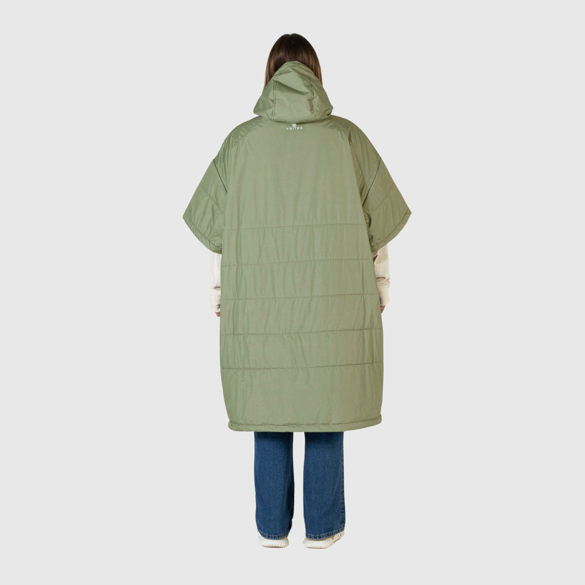 VOITED 3rd Edition Outdoor Poncho for Surfing, Camping, Vanlife & Wild Swimming - Olive