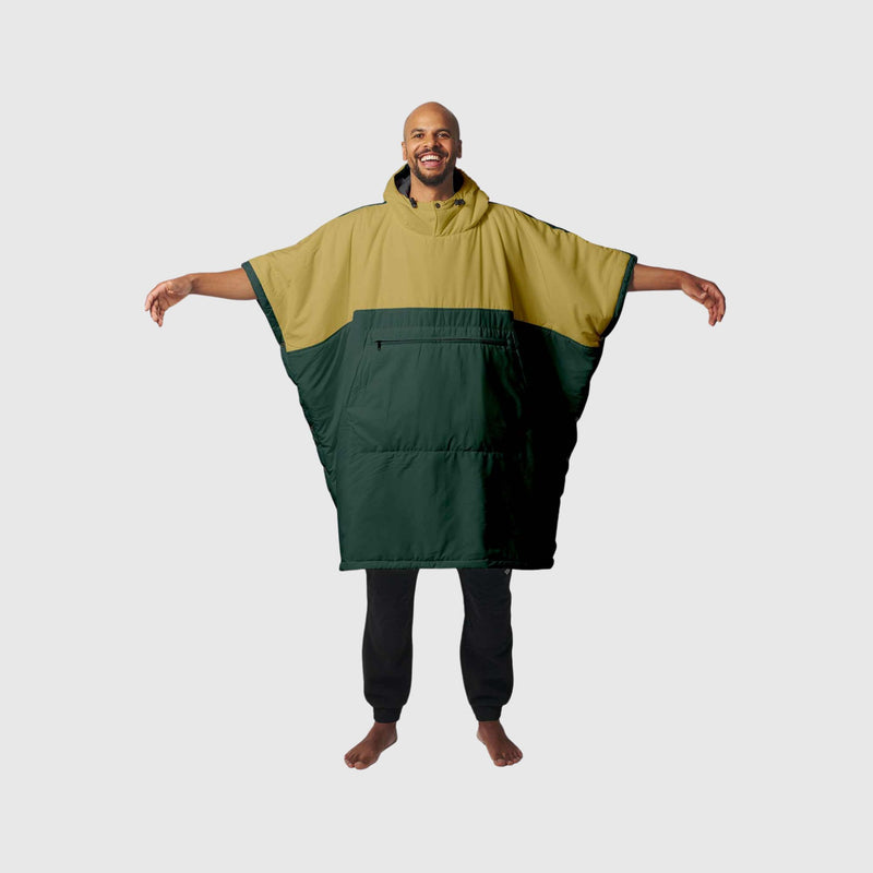 VOITED Trooper Outdoor Premium Poncho-Decke - Green Gables / Dusty Sand