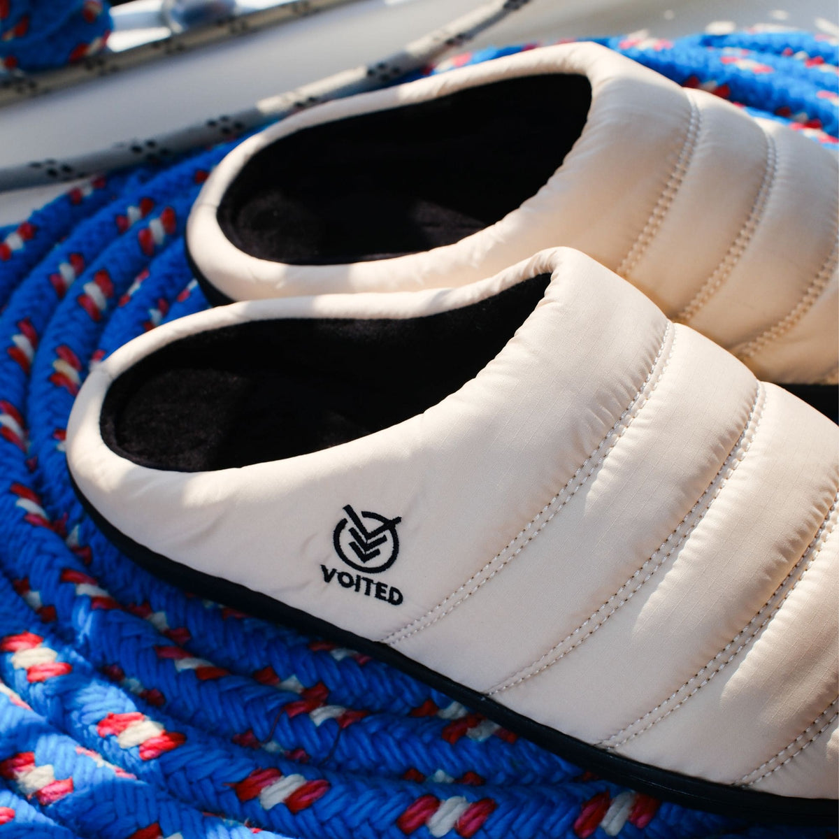 VOITED Soul Slipper - Lightweight, Indoor/Outdoor Camping Slippers - Sand