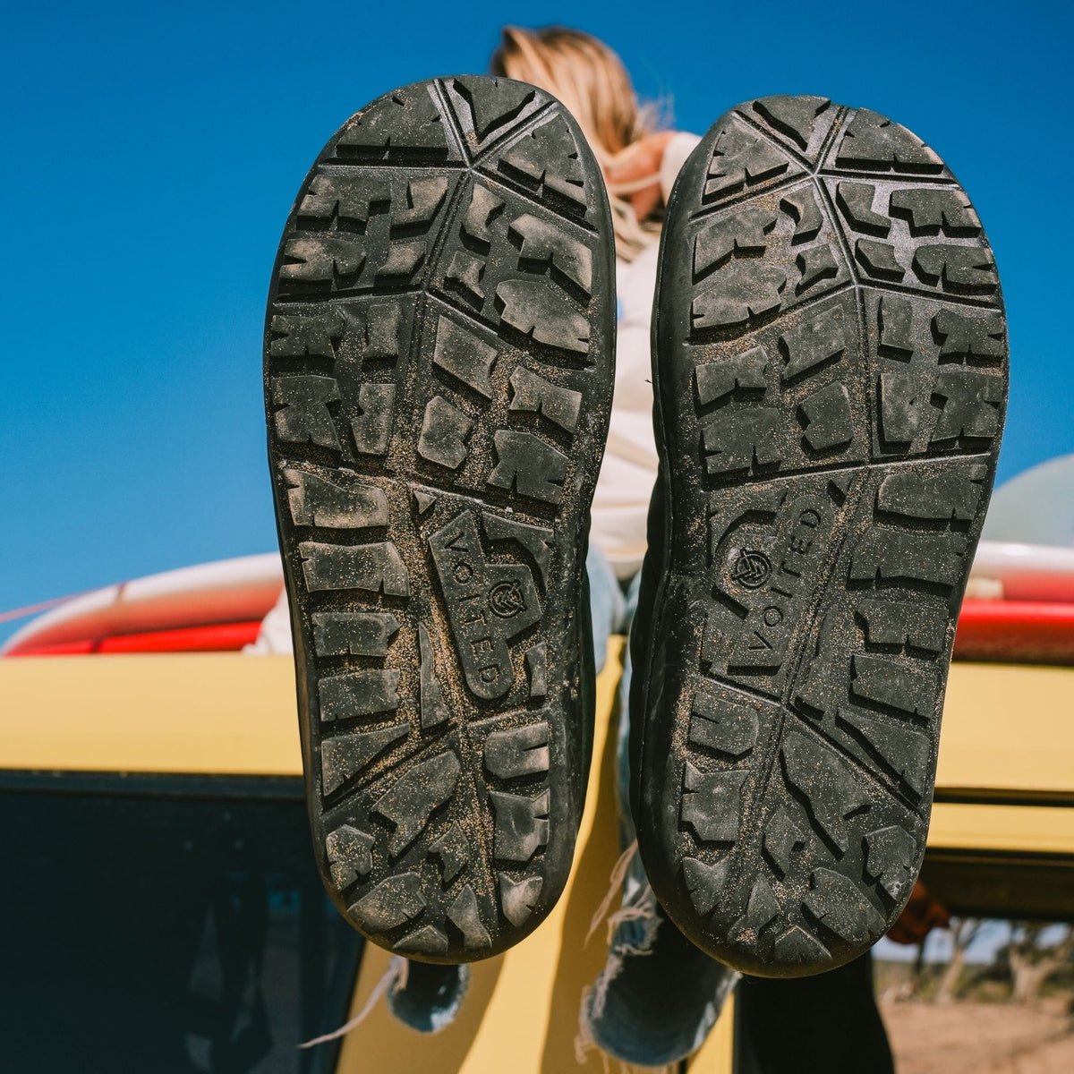 VOITED Soul Slipper - Lightweight, Indoor/Outdoor Camping Slippers - Sand