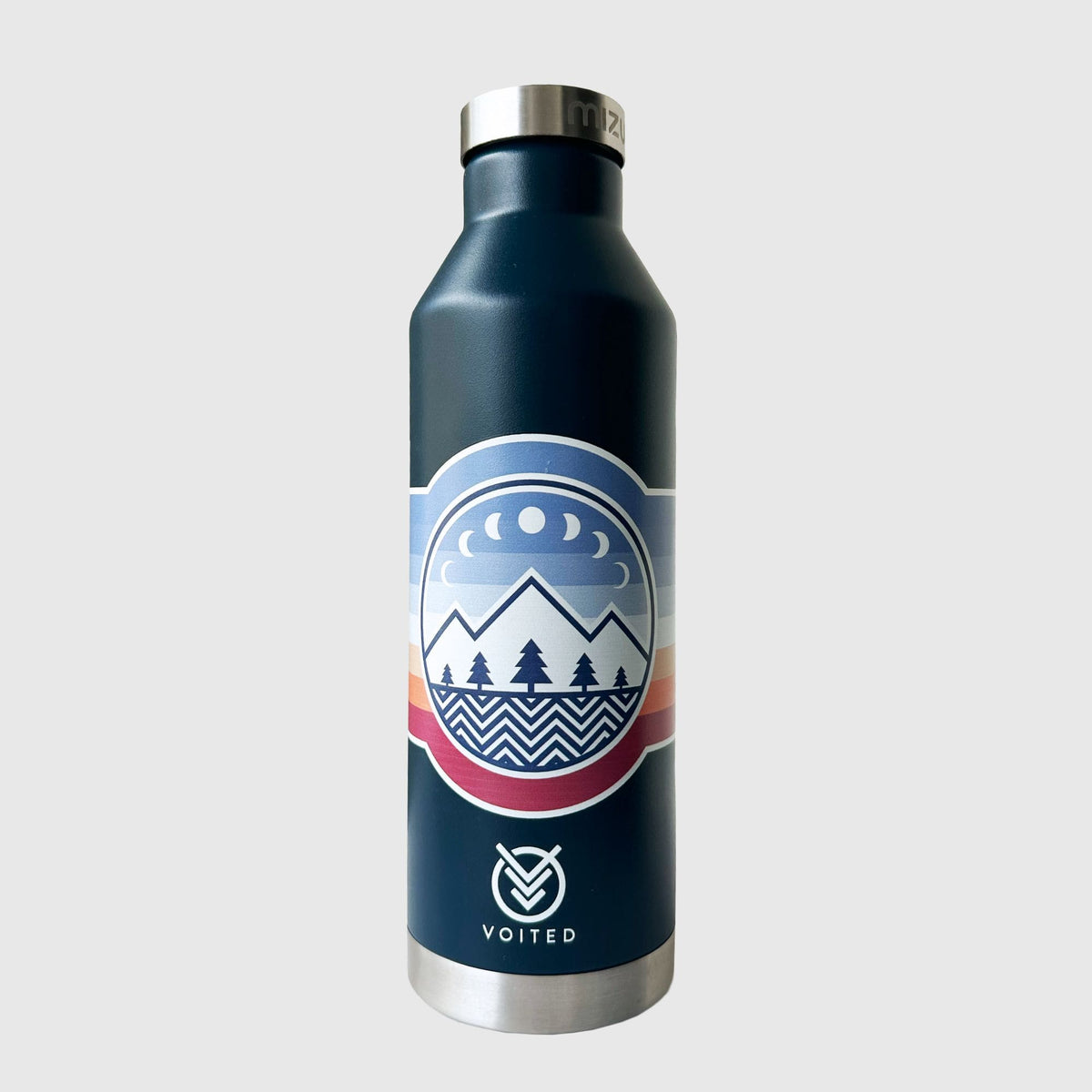 Isolierte 800ml Edelstahl Trinkflasche Mizu