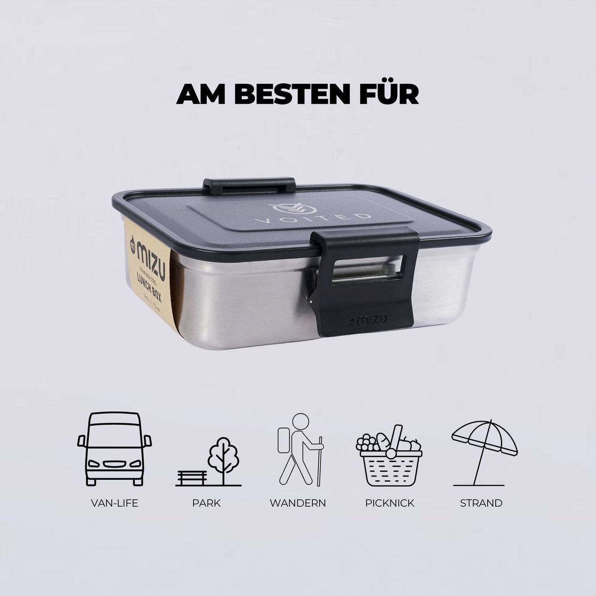 Mizu x VOITED Stainless Steel Lunch Box