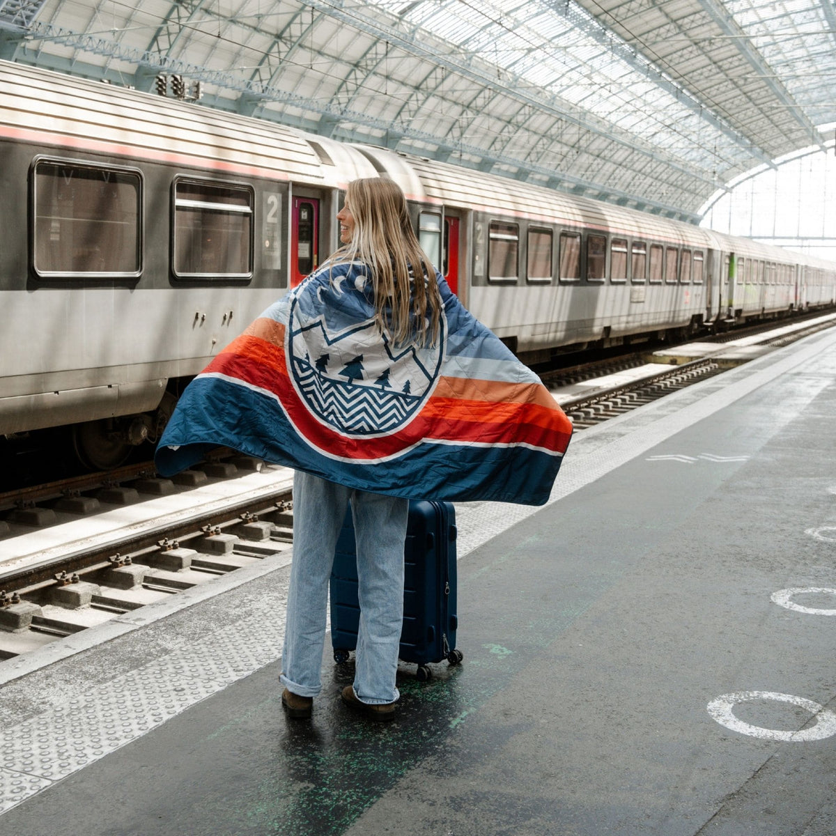 VOITED NeckPack™ Travel Pillow Blanket™  - Camp Vibes Two