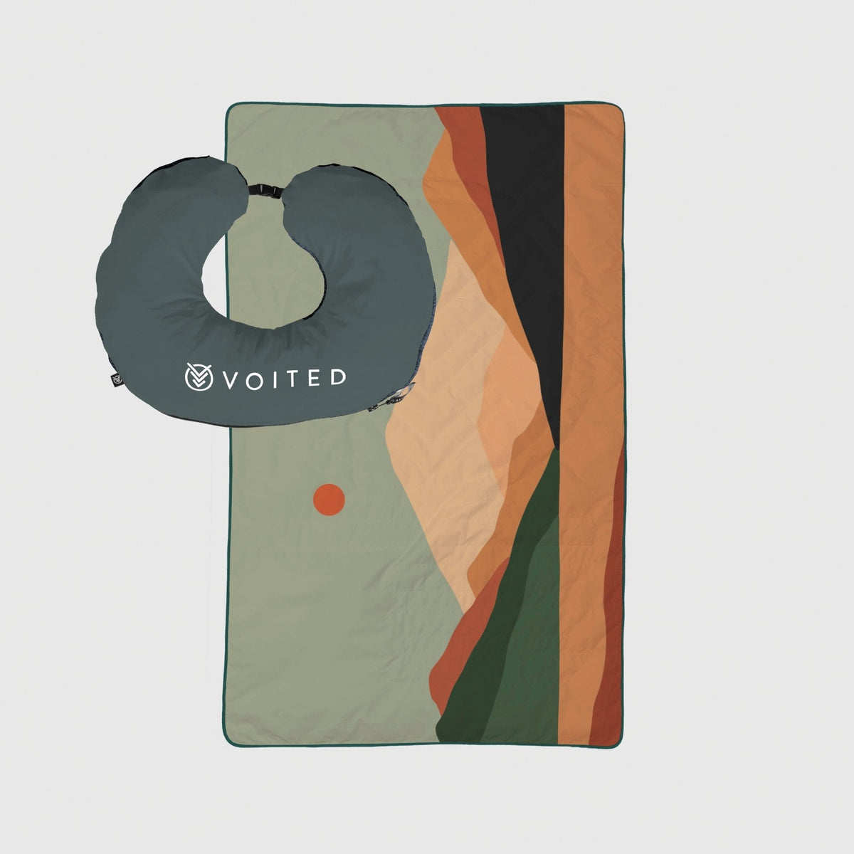 VOITED NeckPack™ Travel Pillow Blanket™  - Jasper