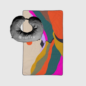 VOITED NeckPack™ Travel Pillow Blanket™ - Mystic Ridge