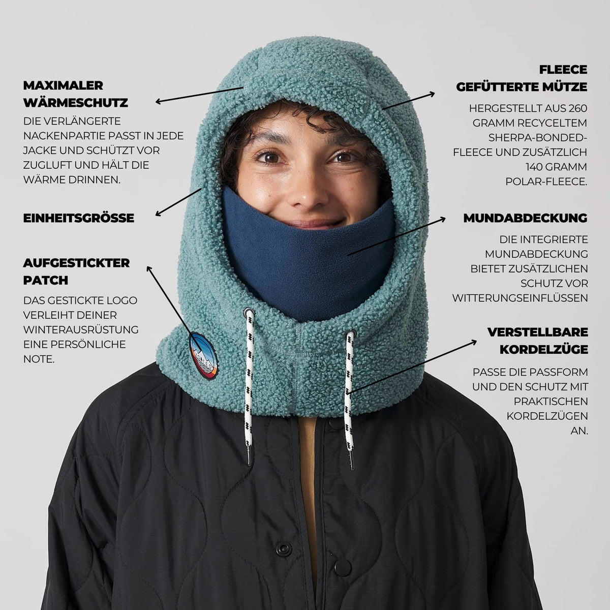 VOITED Polar Fleece Hood - Arctic