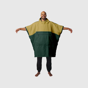 VOITED Trooper Outdoor Premium Poncho-Decke - Green Gabels / Dusty Sand