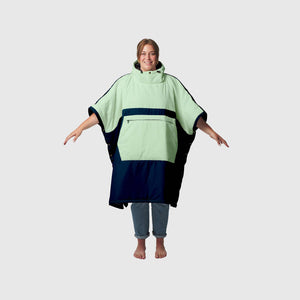 VOITED Trooper Outdoor Premium Poncho-Decke - Ocean Navy / Cameo Green